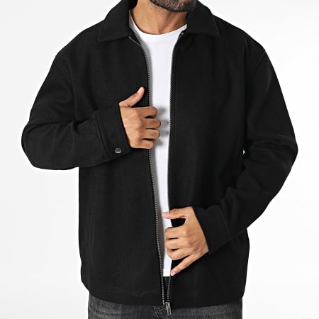 BERTING ブラック ジャケット XL CROPPED FIT FIREMAN CLASP JACKET - Gray | ZARA United States