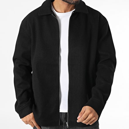 Urban Classics - Chaqueta básica con cremallera TB6387 Negro