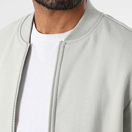 Urban Classics - Chaqueta gris con cremallera