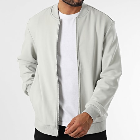 Urban Classics - Chaqueta gris con cremallera