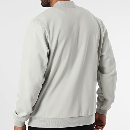 Urban Classics - Chaqueta gris con cremallera