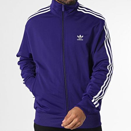 Firebird IY9897 Giacca con zip a righe viola