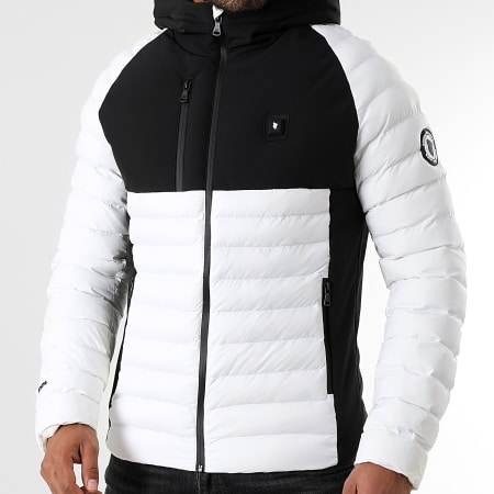 Comme Des Loups - Doudoune Chauffante Capuche Aspen Blanc Noir