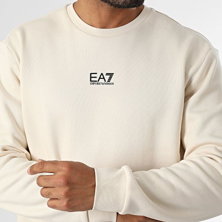 EA7 Emporio Armani - Sudadera con cuello redondo 8NPM34-PJVTZ Beige