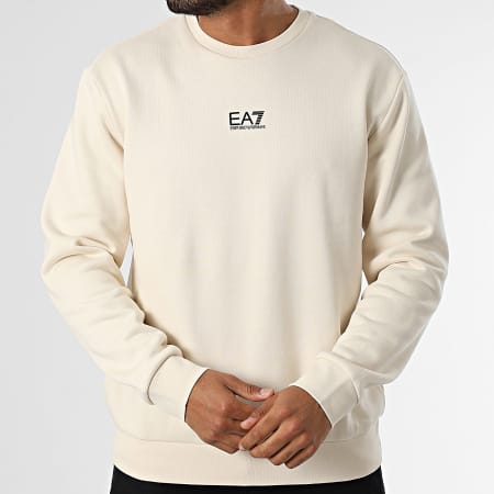 EA7 Emporio Armani - Sudadera con cuello redondo 8NPM34-PJVTZ Beige