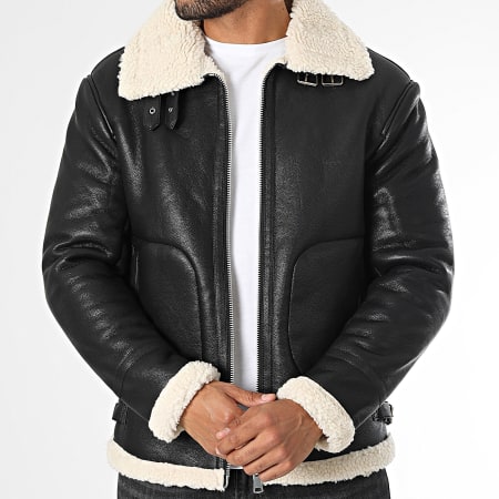 Frilivin - Veste Simili Cuir Noir