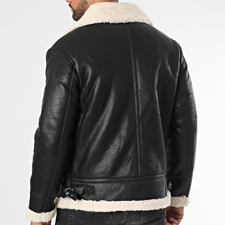 Frilivin - Veste Simili Cuir Noir