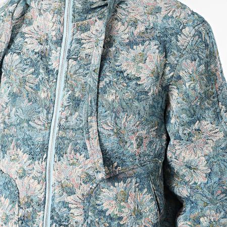 Frilivin - Ensemble Sweat Zippé Capuche Et Pantalon Bleu Clair