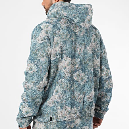 Frilivin - Ensemble Sweat Zippé Capuche Et Pantalon Bleu Clair