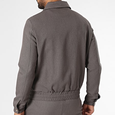 Frilivin - Ensemble Veste Zippée Et Pantalon Gris Anthracite