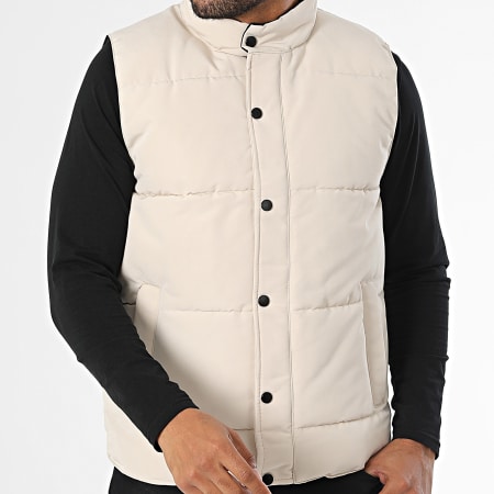 Frilivin - Abrigo sin mangas beige