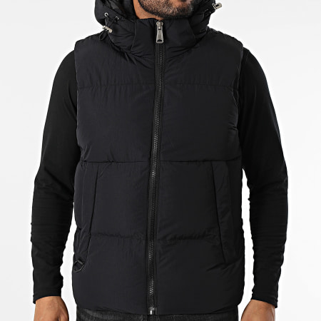 Kymaxx - Chaqueta sin mangas con capucha Negro