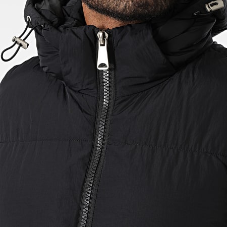 Kymaxx - Chaqueta sin mangas con capucha Negro