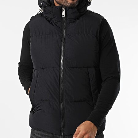 Kymaxx - Chaqueta sin mangas con capucha Negro