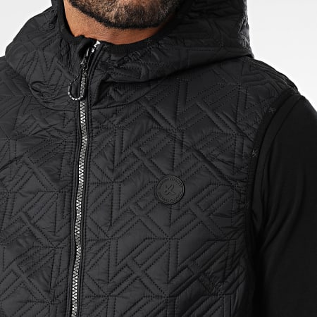 Kymaxx - Chaqueta sin mangas con capucha Negro
