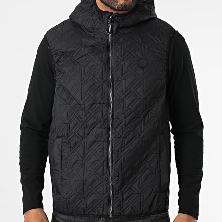 Kymaxx - Chaqueta sin mangas con capucha Negro