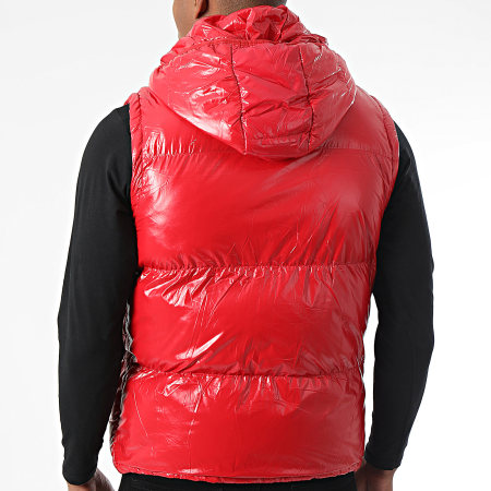 KZR - Chaqueta sin mangas con capucha Rojo