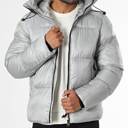 KZR - Doudoune Capuche Gris