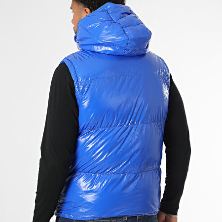 KZR - Abrigo sin mangas con capucha azul King