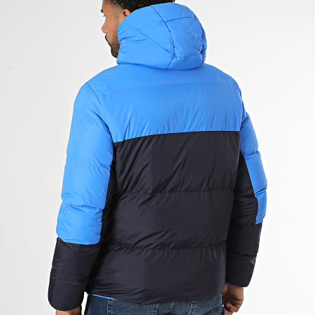 KZR - Doudoune Capuche Bleu Roi Bleu Marine