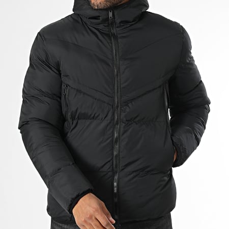 KZR - Doudoune Capuche Noir
