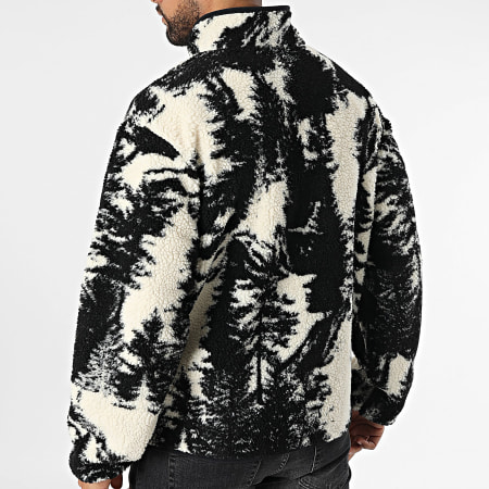 Napapijri - Veste Polaire Zippée Argient A4HZJ Noir Beige