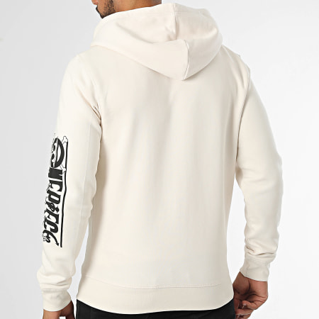 One Piece - Mugiwara Sleeve Zip Hoodie Beige Black - Ryses