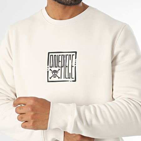 One Piece - Sweat Crewneck Kanagawa Beige