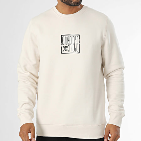 One Piece - Sweat Crewneck Kanagawa Beige