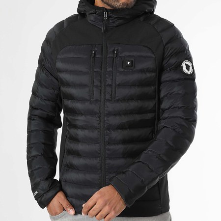 Comme Des Loups - Chaqueta de pluma cálida con capucha Alcatraz Negro