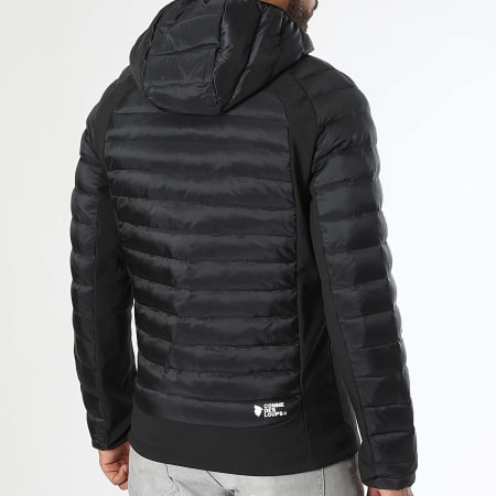 Comme Des Loups - Chaqueta de pluma cálida con capucha Alcatraz Negro