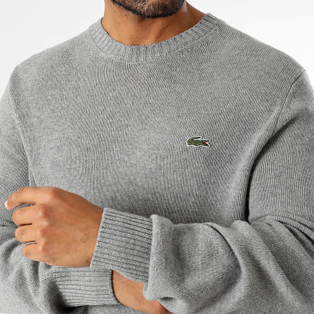 Lacoste pull gris discount