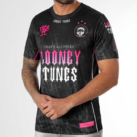 Looney Tunes - Maillot Collector Taz Worldwide Pink Noir