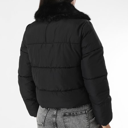 Only - Doudoune Fourrure Femme Maggi Noir