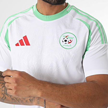 Adidas Sportswear - Maillot De Foot A Bandes Fédération Algérienne De Football IT2731 Blanc