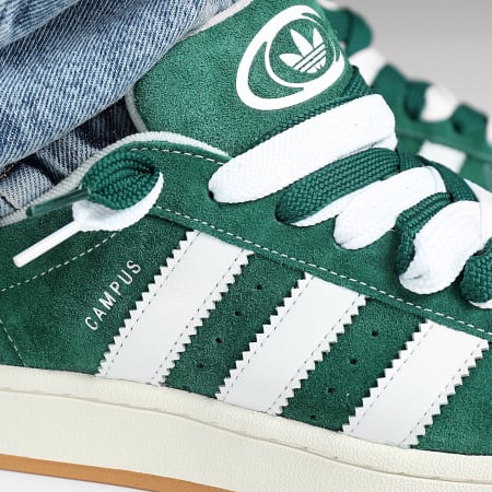 Adidas Originals - Baskets Campus 00s Superlaced H03472 Dark Green Footwear White Off White