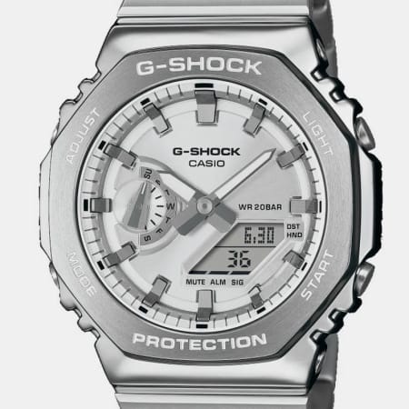 G-Shock - Montre G-Shock GM-2110D Argenté