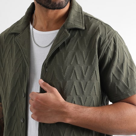 LBO - Camicia a maniche corte 0266 Verde Khaki