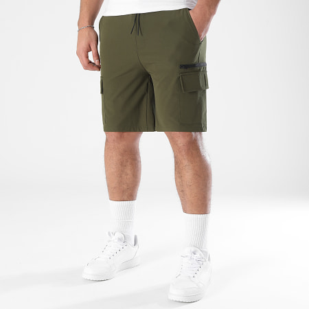 LBO - 0273 Caqui Verde Cargo Pantalones Cortos