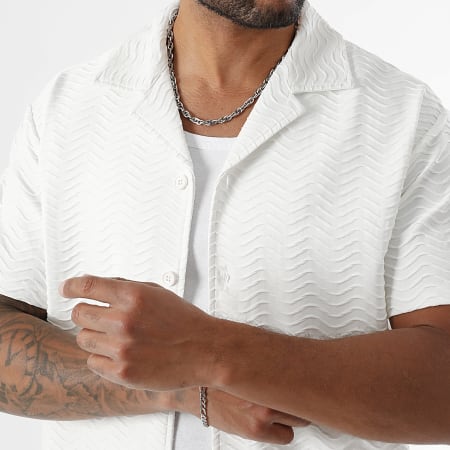 LBO - Ensemble Chemise Manches Courtes Et Short Jogging Waves 0278 Blanc