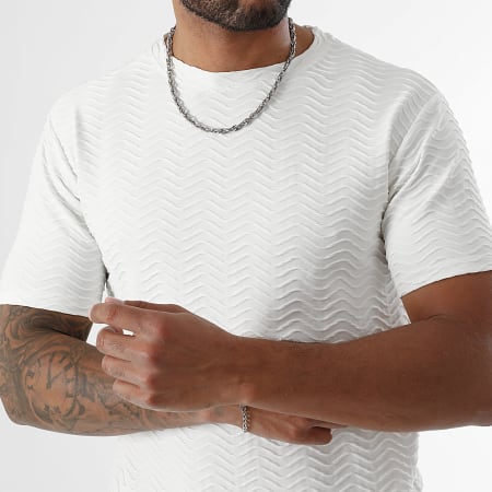 LBO - Ensemble Tee Shirt Et Short Jogging Waves 0280 Blanc