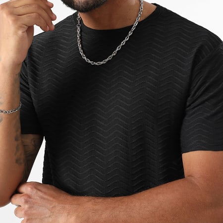 LBO - Ensemble Tee Shirt Et Short Jogging Waves 0282 Noir