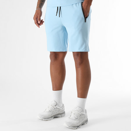 LBO - Ensemble Tee Shirt Et Short Jogging 0290 Bleu Clair