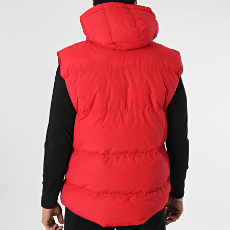Geographical Norway - Vilano Abrigo sin mangas con capucha Rojo