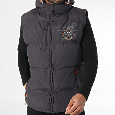 Geographical Norway - Vilano Abrigo sin mangas con capucha Gris marengo