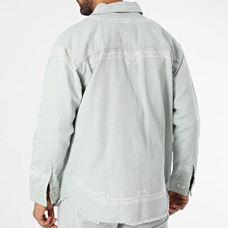 Classic Series - Ensemble Surchemise Jean Et Jean Flare Vert Clair