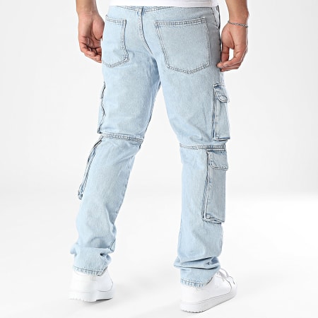 Only And Sons - Jean Cargo Edge Straight Bleu Denim
