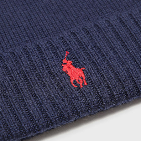 Polo Ralph Lauren - Coffret Echarpe Bonnet Original Player Bleu Marine