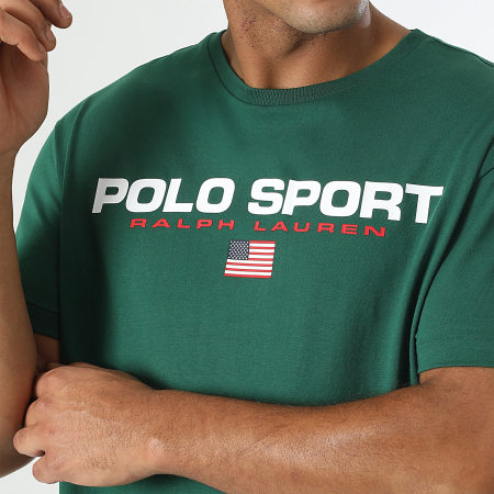 Polo Sport Ralph Lauren - Tee Shirt Regular Logo Sport Vert