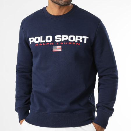 Polo Sport Ralph Lauren - Sweat Crewneck Logo Sport Bleu Marine
